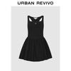 UR Коллекция Осень 2025 Женское Облегающее Короткое Платье с Металлической Отделкой