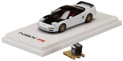Hobby JAPAN Масштабная Honda NSX Type R Кастомная Версия с Дисплеем Двигателя Чемпионская Отделка HJ642006RCW 1/64 (НА1) Модель, Белый, Продукт,