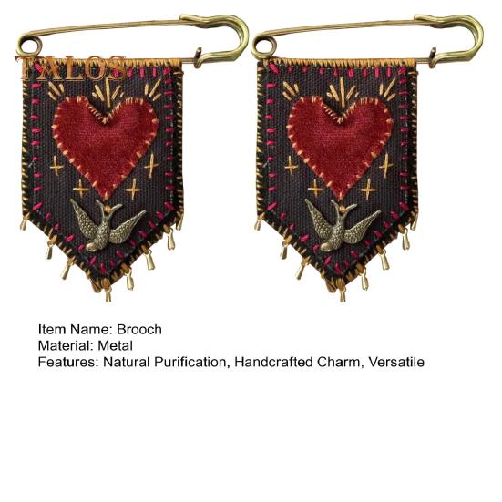 1/2Pcs Hope Protective Pocket with Rosemary Handcrafted Healing Brooch Care Protective Symbols Badge