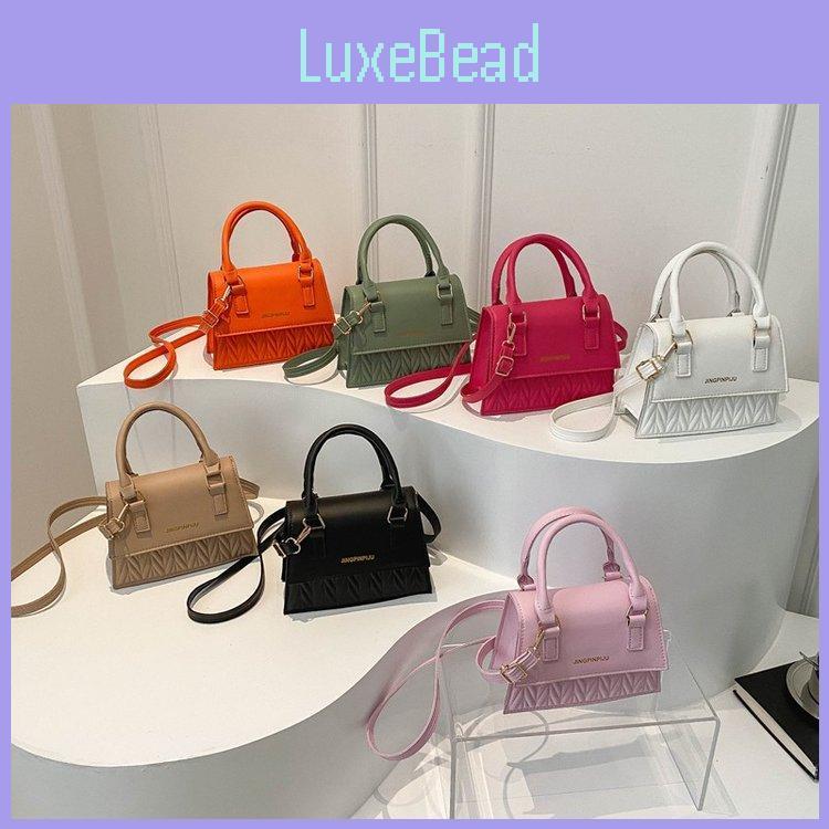 Stylish 2024 Spring Korean Vintage Casual Handbag In Black Khaki Orange Green And Pink Colors