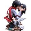 Аниме Фигурка Титана Эрен Йегер Фигурка действия Эрен Поцелуй Смерти Фигурка Кукла ПВХ Бюст Модель Игрушки Коллекционирование Статуэтка Подарок 22 см
