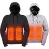 Unisex Smart USB Heated Hoodie with Constant Temperature and Plush Lining