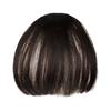 Bangs Wing Clip Hair Extension Soft Natural Straight Anti-slip Reusable Dark Brown Wispy Bangs Fringe Women Dress-up Hairpieces