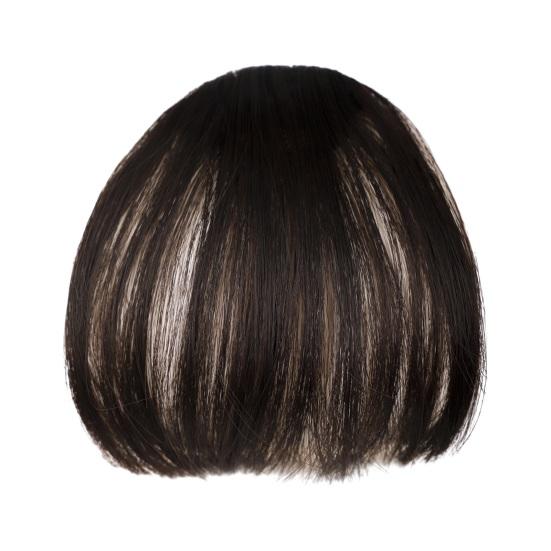 Bangs Wing Clip Hair Extension Soft Natural Straight Anti-slip Reusable Dark Brown Wispy Bangs Fringe Women Dress-up Hairpieces