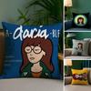 Мультяшная наволочка D-Daria Защита от пылевых клещей Невидимая молния Диван-кровать