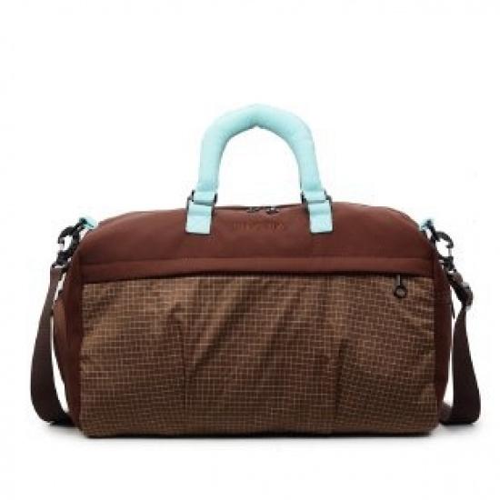 Yoga fitness bag, large-capacity travel bag for women, stylish short-trip luggage bag with dry and wet separation, independent shoe compartment,