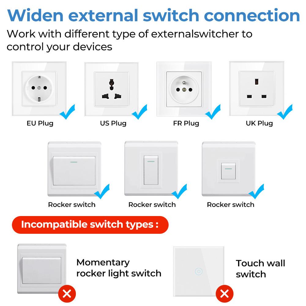 16A Tuya Zigbee3.0 Умный переключатель Умный дом Выключатель света Модуль DIY Автоматический выключатель Реле Управление через приложение Удаленное управление Таймер Голосовое управление для Alexa Google