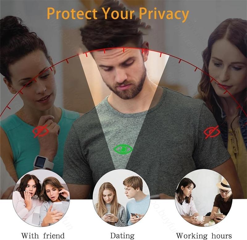 2PCS Privacy Tempered Glass Case For Samsung Galaxy S25/S26 Ultra Plus S 26 25 Edge Fingerprint-Unlock Anti-Glare Anti-Spy Glass