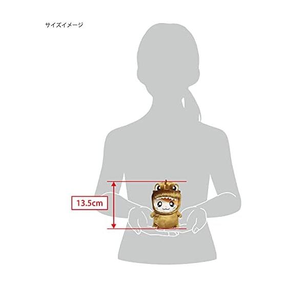 Sanei Boeki Godziham-kun Plush (S) - 13.5cm Height, Removable Hood