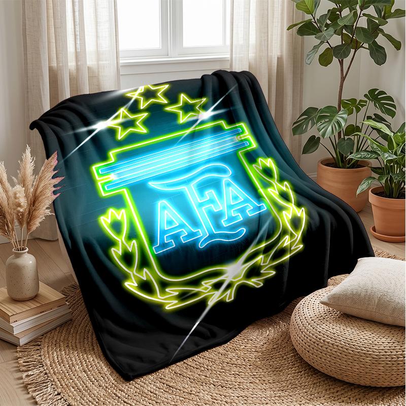 Argentina Theme blanket Soft Flannel Blanket Plush Throw Blanket Cozy Sofa Bed Blanket for Home Decor