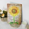 American Retro Metal Tin Sign Sunflower Iron Painting Home Mural for Home Bedroom Study Cafe Bar Counter Wall Decoration