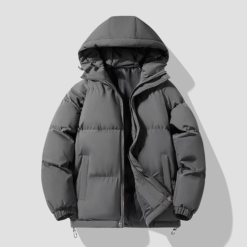Men's and Women's Hooded Down Jacket - Thick Cotton Coat for Autumn and Winter