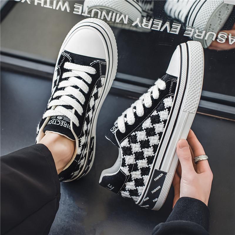 Горячая Распродажа Классические Клетчатые Кроссовки Из Парусиновой Кроссовки Мужские Дышащие Спортивные Кроссовки Из Парусиновой Кроссовки Мужские Низкие Роскошные Кроссовки Для Скейтбординга Мужские Повседневные Кроссовки