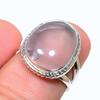 Кольцо из стерлингового серебра 925 пробы с натуральным розовым кварцем ручной работы S.5.5 g4g59
