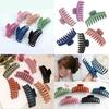 Elegant Large Size Lady Hair Claw Clips For Women With Interlocking Teeth Design