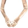 55cm Long Section Satin High Elasticity Solid Halloween Sexy Pole Dance Evening Dress Etiquette Accessories Drive Cosplay Gloves