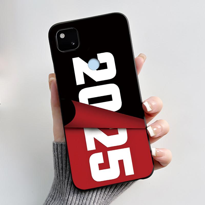 Для Google Pixel 4a 4G Чехол Роскошный Милый Кролик с Сердечками Забавный Мягкий Черный Матовый ТПУ Силиконовый Задний Защитный Чехол Тонкий
