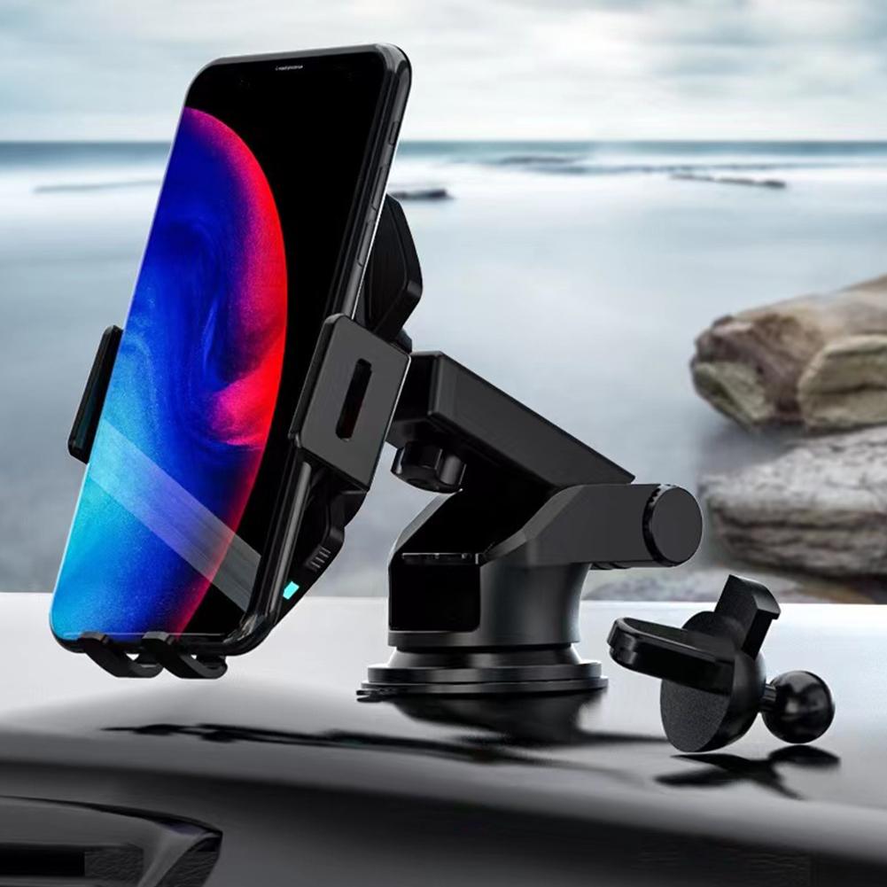 15W Fast Charging Air Vent Phone Bracket Wireless Car Charger Car Phone Holder Mount Auto Clamping 360 Rotation for iPhone 15 14