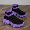 Ultralight Running Shoes 45 Size Mens Sock Trainers Fashion Breathable Sock Sneakers Woman High Top Sport Sneaker Platform Shoes
