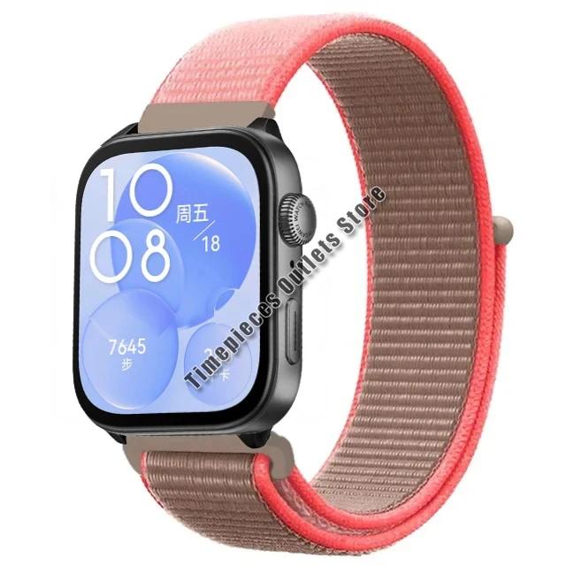 Нейлоновый ремешок-петля для Huawei Watch Fit 3 Sport, дышащий сменный браслет, браслет для Huawei Watch Fit 3, аксессуары для ремня