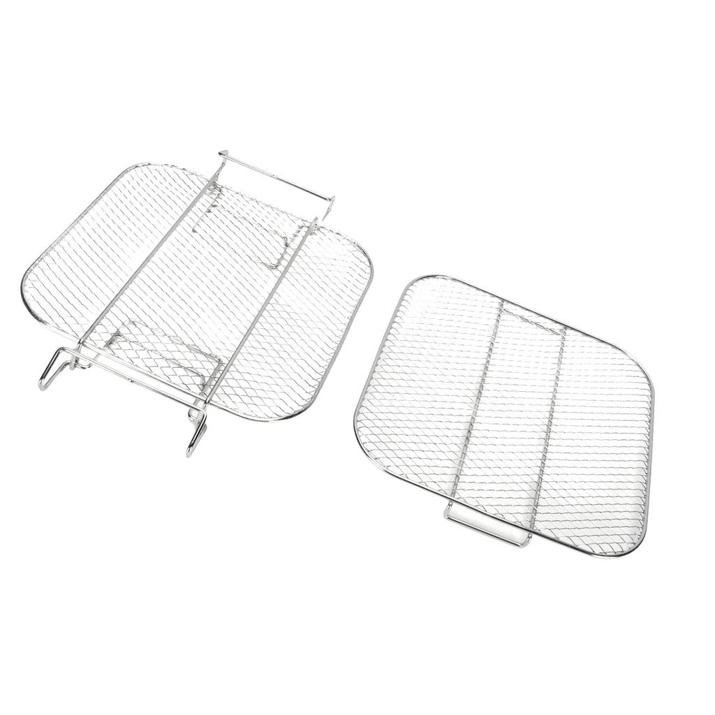 Решетка для фритюрницы 2-ярусная из нержавеющей стали, можно мыть в посудомоечной машине, решетка для жарки во фритюрнице для AG301 AG302 AG400