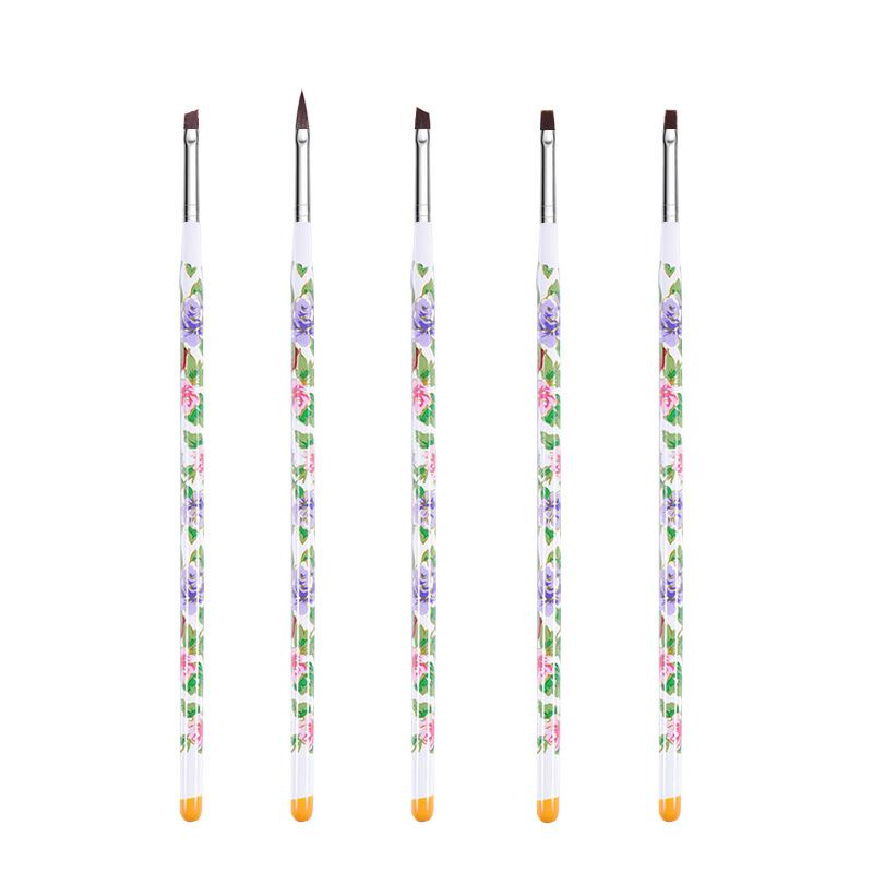 Nail Art 15 Pack Tool Set Phototherapy Pen Crystal Pen Painting Pen Silicone Pen Dot Drill Pen Brush