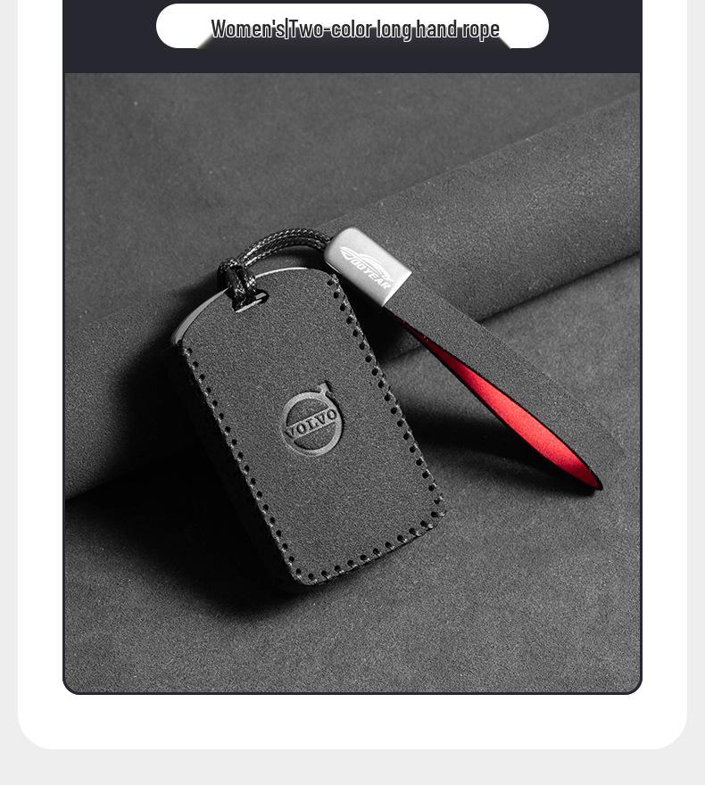 Чехол для ключа Volvo XC60/S90/XC40/XC90 для мужчин и женщин – Премиальный чехол с пряжкой и высококачественной веревкой