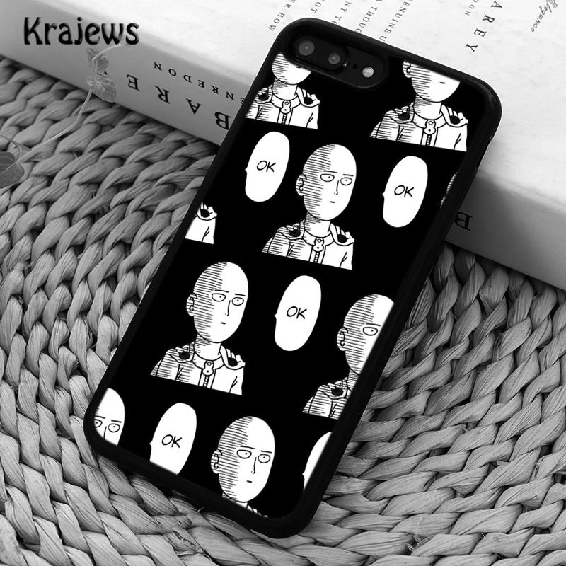 Krajews One Punch Man Japan Manga Phone Case Cover For iPhone 14 5 SE 6s 7 8 Plus 11 12 13 Pro X XR XS Max Samsung S21 S22 Ultra