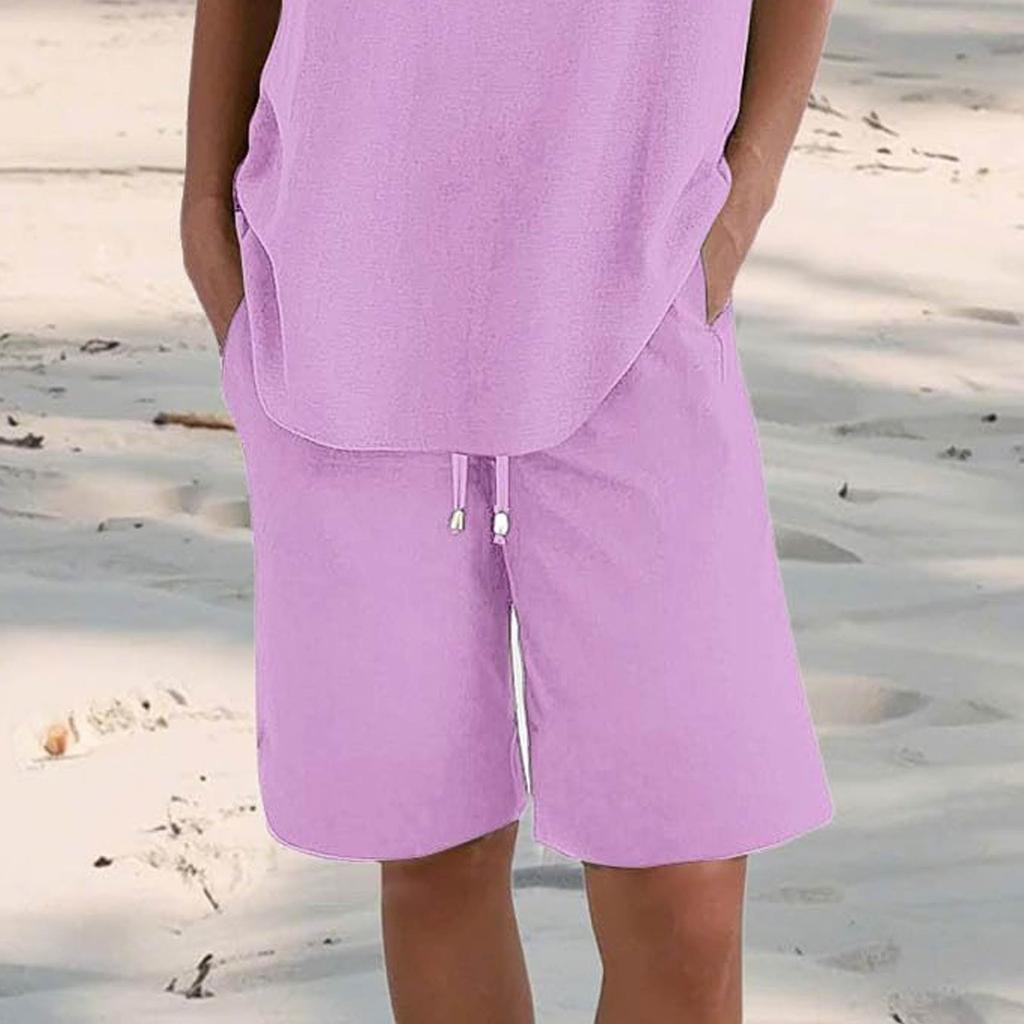 Женские повседневные летние эластичные пляжные шорты однотонные повседневные шорты