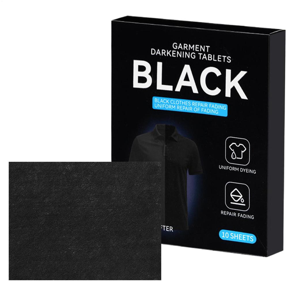 10 Штук Краска для Ткани Темные Таблетки Черный Краситель Предотвращает Выцветание Одежды Черный Натуральный Средства для Стирки Для Стиральных Машин