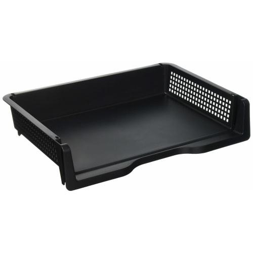 Nakabayashi Desk Tray A4 Horizontal Black Document Tray A4DT-102BK