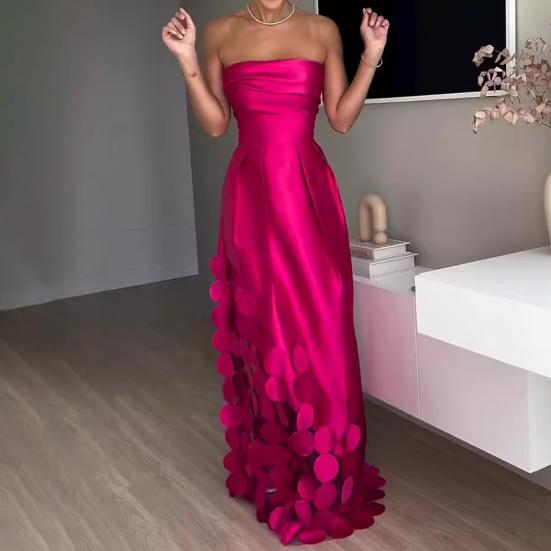 Вечернее платье с вырезом, круглое, атласное, с открытыми плечами, без рукавов, облегающее платье для летнего выпускного вечера, свадьбы