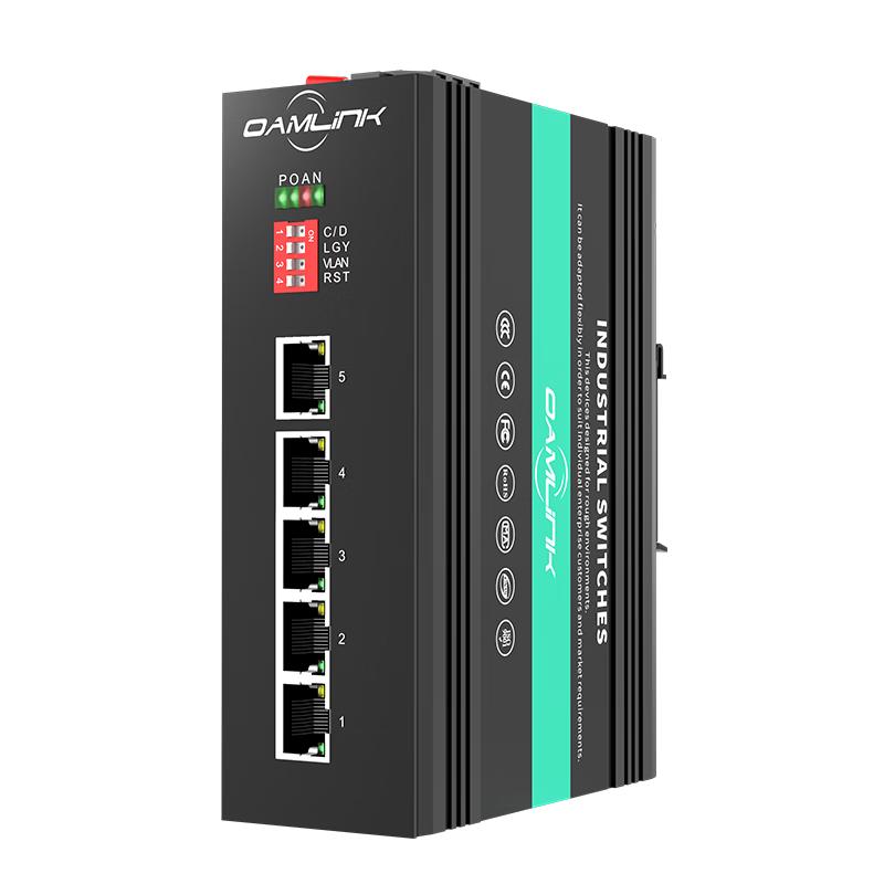 OAMLink Industrial Non-Managed Ethernet Switch