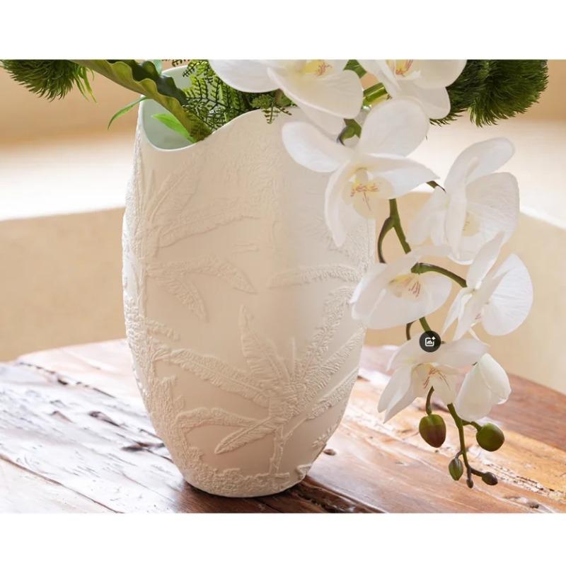 White French Relief Vase, Light Luxury Decoration for Home, Living Room, Foyer, Model Room Decoration
