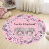 Детские круглые обучающие коврики с рисунком слона, ковер для детей, школьный, обучающий ковер, круглый коврик для игровой комнаты