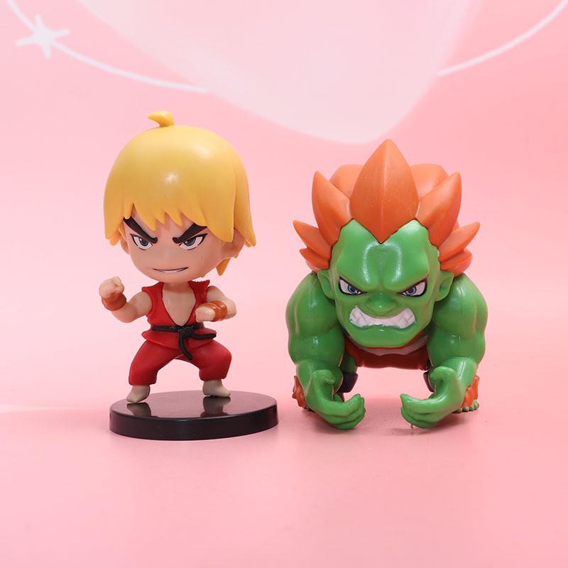 Набор ПВХ фигурок Street Fighter с коллекционными Чунь-Ли и Рю для любителей игр
