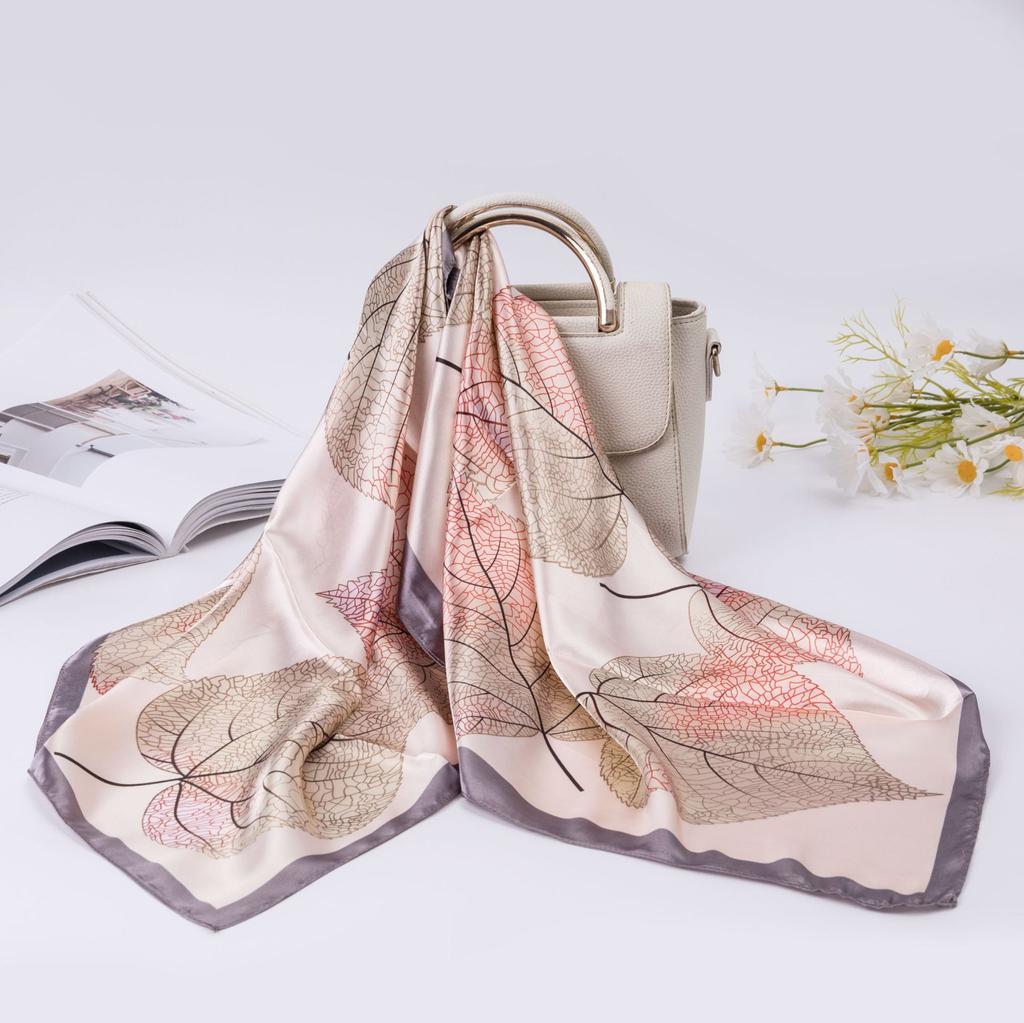 High-quality Luxurious Silk Scarves Headband Scarfs Neck Scarf For Women Chain Silk Scarf Women's Decorative Shawl