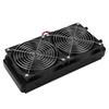 240MM Computer CPU Water Cooling Cooler Heat Row Radiator with Dual Fan 18 Tubes