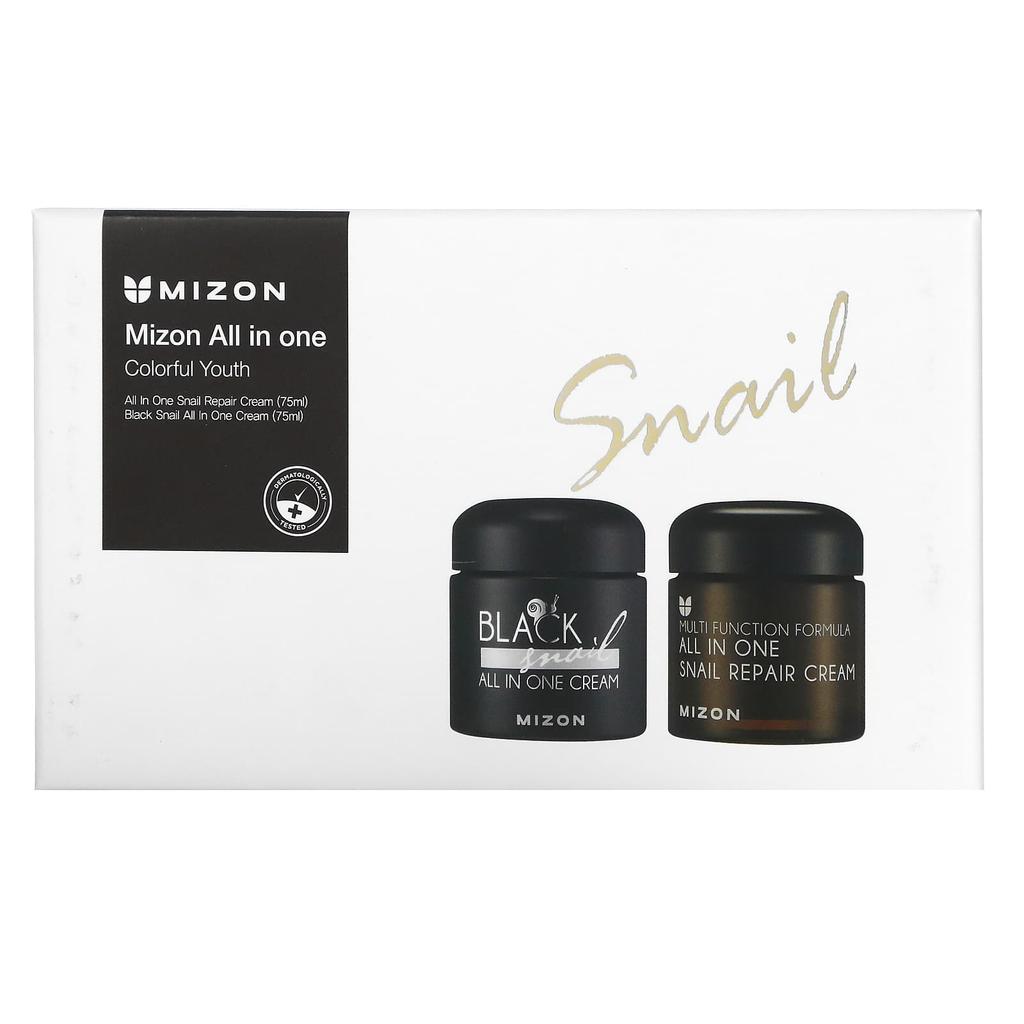 Mizon All-in-one, Colorful Youth, Snail, 2-piece Set