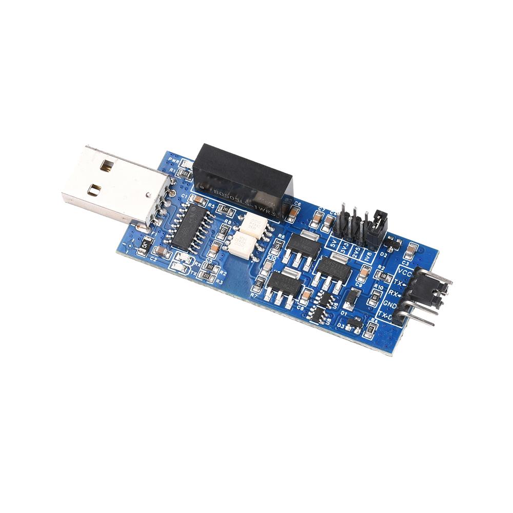 CH340 Opto-Isolated USB to TTL Serial Module 4-Level 5V/3.3V/2.5V/1.8V High Compatibility Stable Programming for Industrial