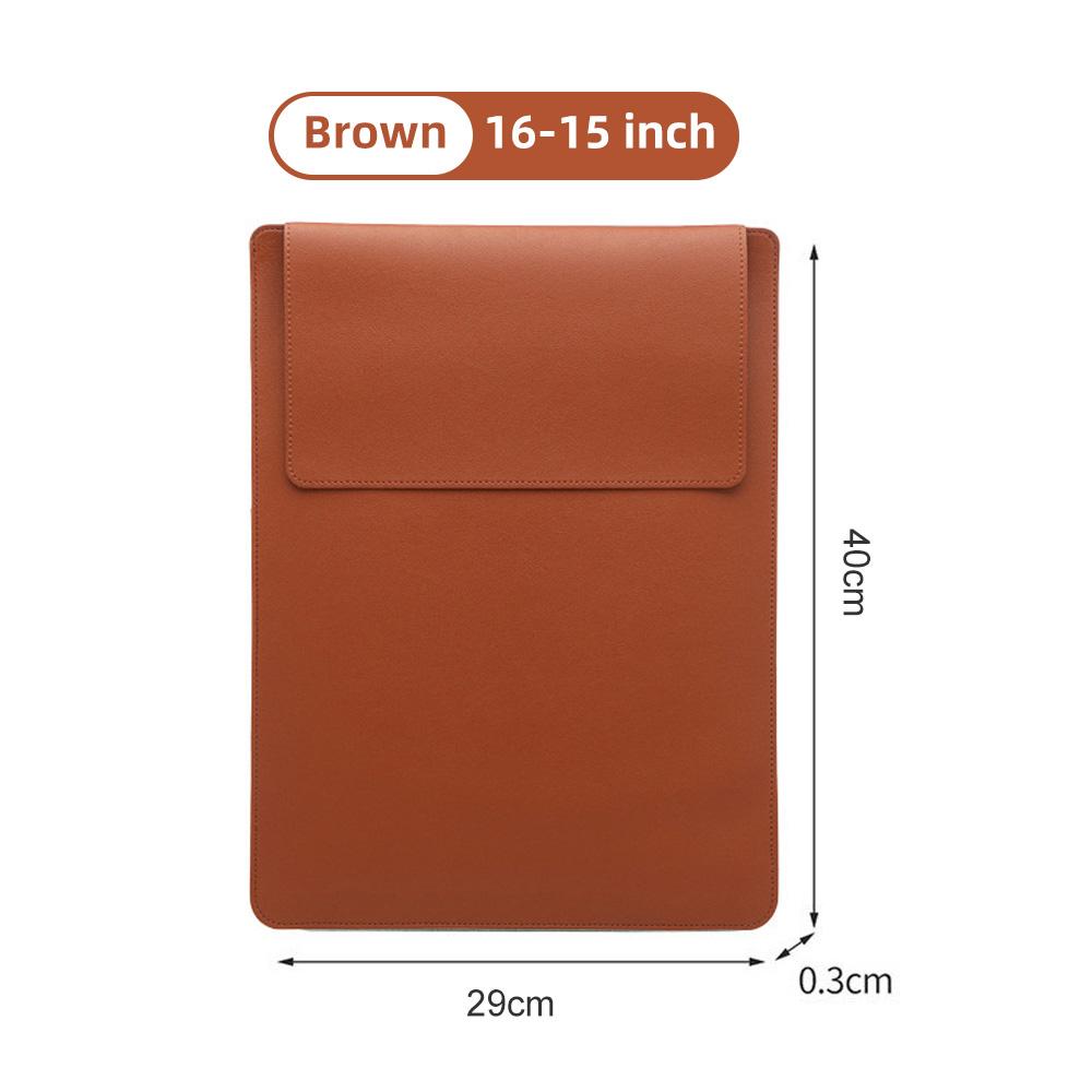 13-16 Inch Laptop Sleeve Bag Case for Macbook Huawei Lenovo PU Computer Bag with Soft Lining for 13 14 15 16 Inch Laptops