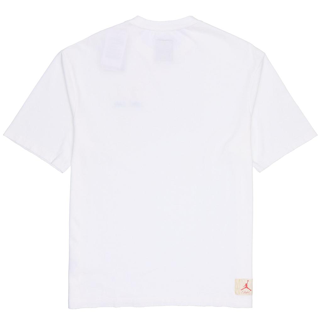 Jordan Футболка X Union Future Is Now SS22 Breathable Logo Crew Neck с мужскими топами белого цвета DM2844-100