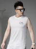 Ozhouzhan round Neck Vest Men's Summer New Trendy Sleeveless T-shirt Men's Casual Waistcoat Sports Fitness Undershirt