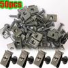 Car Metal Screws Self-tapping Fasteners U-clip with Threaded Nut Antirust Clip Protection Screws Buckle Iron Piece Auto Parts