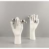 Creative Abstract Figures Sculpture Room Aesthetics Decor  Golden Ball Decorative Character Hand Palm Crafts Desk Decoration
