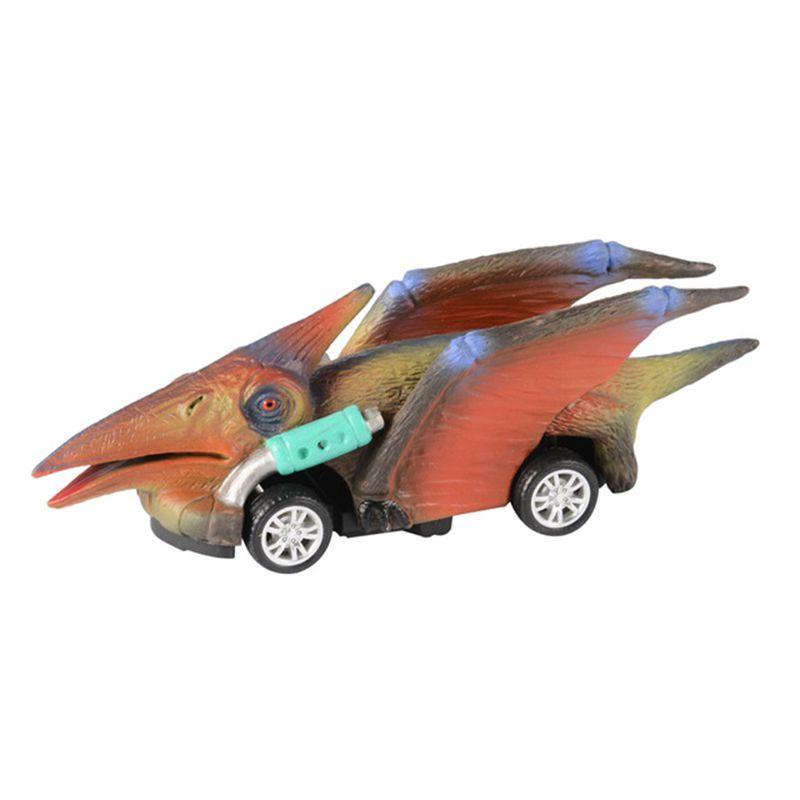 Vibrant Dinosaur Cars Pull Back Toy Set For Kids With Boomerang Action