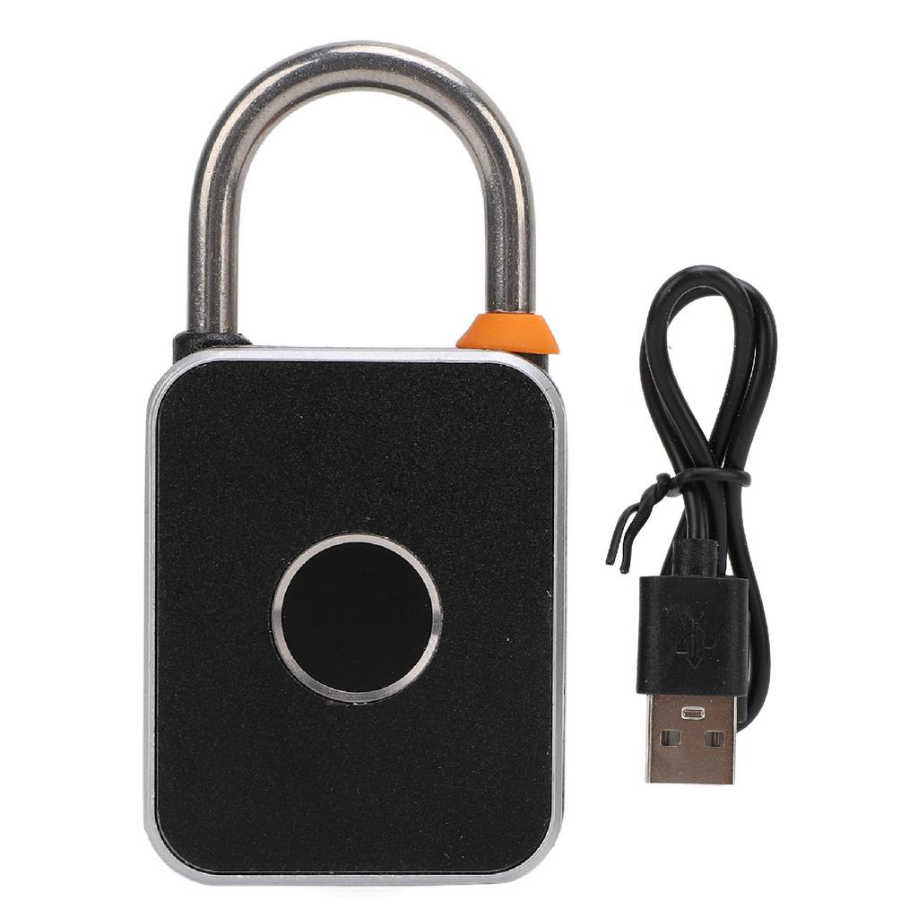 Fingerprint Password Padlock IP65 Waterproof Aluminum Alloy Double Sided Electronic Combination