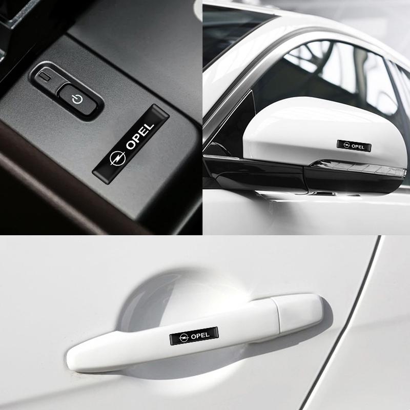 hqevk2 10Pcs Car Styling 3D Epoxy Vinyl Stickers Decals For Opel Insignia Corsa Monza Astra Safari Vauxhall OPC Auto Decorate Accessory