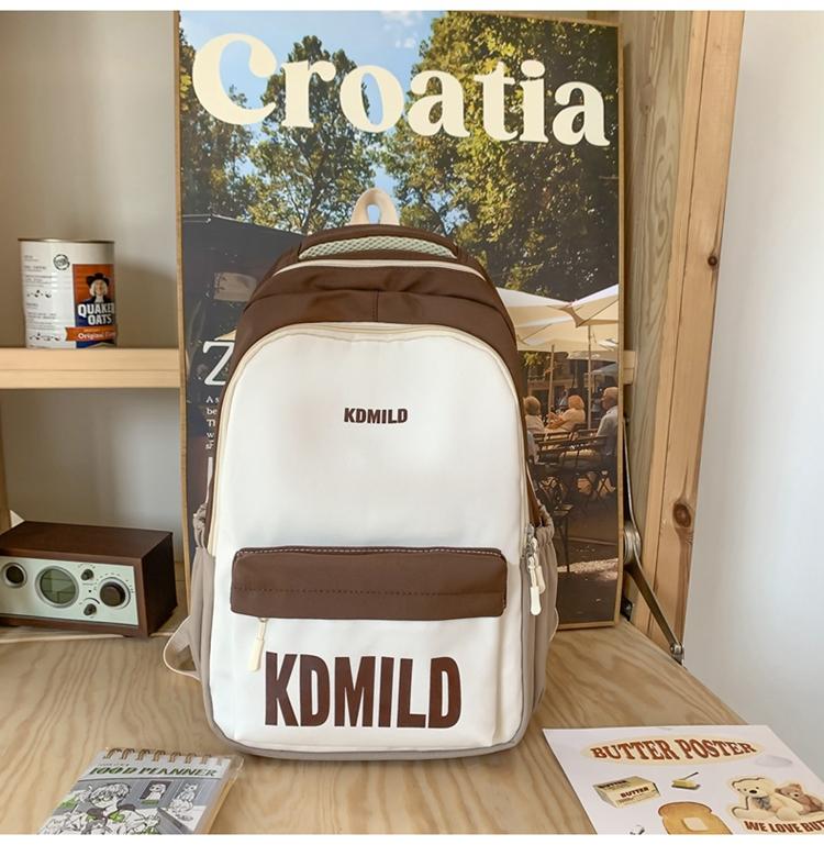 Школьная сумка большой вместимости, женский младшеклассник, старшеклассник, цветной контрастный рюкзак, дорожный рюкзак