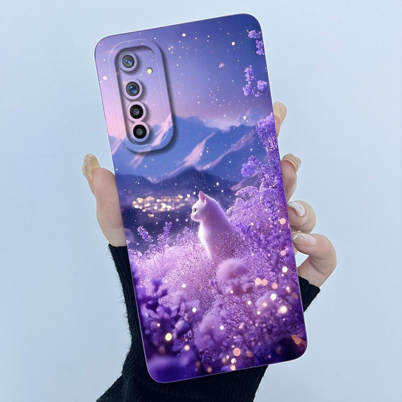Чехол для телефона Realme 6 Чехол Realme 6s Модный Простота Масляная живопись Цветок Мягкий Жидкий силикон Оболочка Для Realme 6 Pro Funda